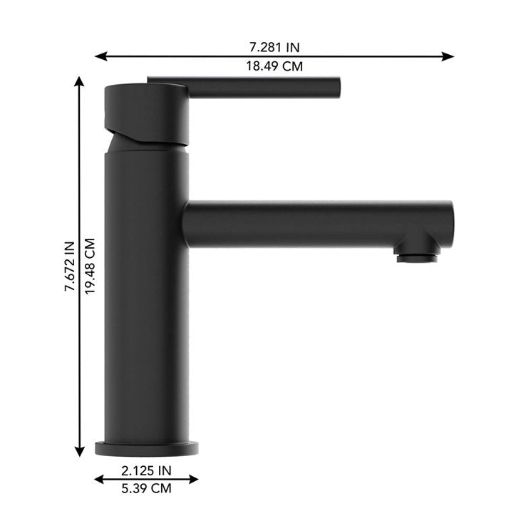 Ellen DeGeneres Tossana 4-in Single Handle Bath Faucet – Matte Black, 2014FA-01-122, FINAL PRICE: $59.99 + Tax