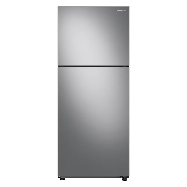 Samsung Garage Ready 15.6-cu ft Counter-Depth Top-Freezer Refrigerator (Fingerprint Resistant Stainless Steel), RT16A6195SR *BG, MSRP: $849.00, FINAL PRICE: $499.99 + TAX