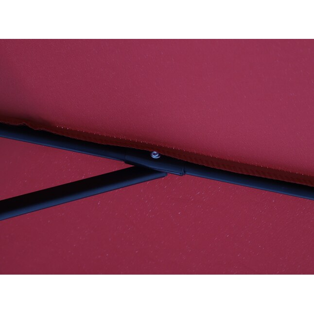 Style Selections 7.5-Feet Steel Red Push-Button Tilt Market Patio Umbrella, UCS181A-RD  #4097301 *JR2509, Retail: $59.00, FINAL PRICE: $37.99 + TAX
