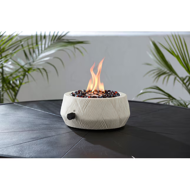 Origin 21 10.8-in W 10000-BTU White Portable Tabletop Composite Propane Gas Fire Pit, 52291  #4083928  *JR2401, MSRP: $99.00, Final Price: $59.00 + Tax