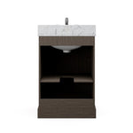 Summit Lane Alton 24-in Brown Undermount Single Sink Bathroom Vanity with White Engineered Stone Top, LWSG24VBR, 4082265, [FB284], MSRP: $624.00, FINAL: $279.99, CLEARANCE: $229.99 + Tax