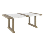 allen + roth Riverpointe Rectangle Outdoor Dining Table 39.96-in W x 77.95-in L with Umbrella Hole, CLEARANCED, 4097336, HD2210