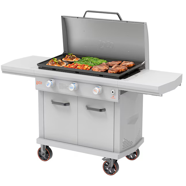 LoCo COOKERS Griddle 26" Chalk 2-Burner Liquid Propane Gas Grill, LCG2ST2C26  4912182  *JR2407, MSRP: $599, Clearance Price: $299.99 +Tax