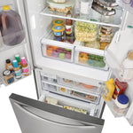 Frigidaire Counter-Depth 17.6-cu ft 3 -Door 31-in Wide with Ice Maker ( Fingerprint-Resistant Stainless Look ) ENERGY STAR Certified