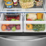 Frigidaire Counter-Depth 17.6-cu ft 3 -Door 31-in Wide with Ice Maker ( Fingerprint-Resistant Stainless Look ) ENERGY STAR Certified