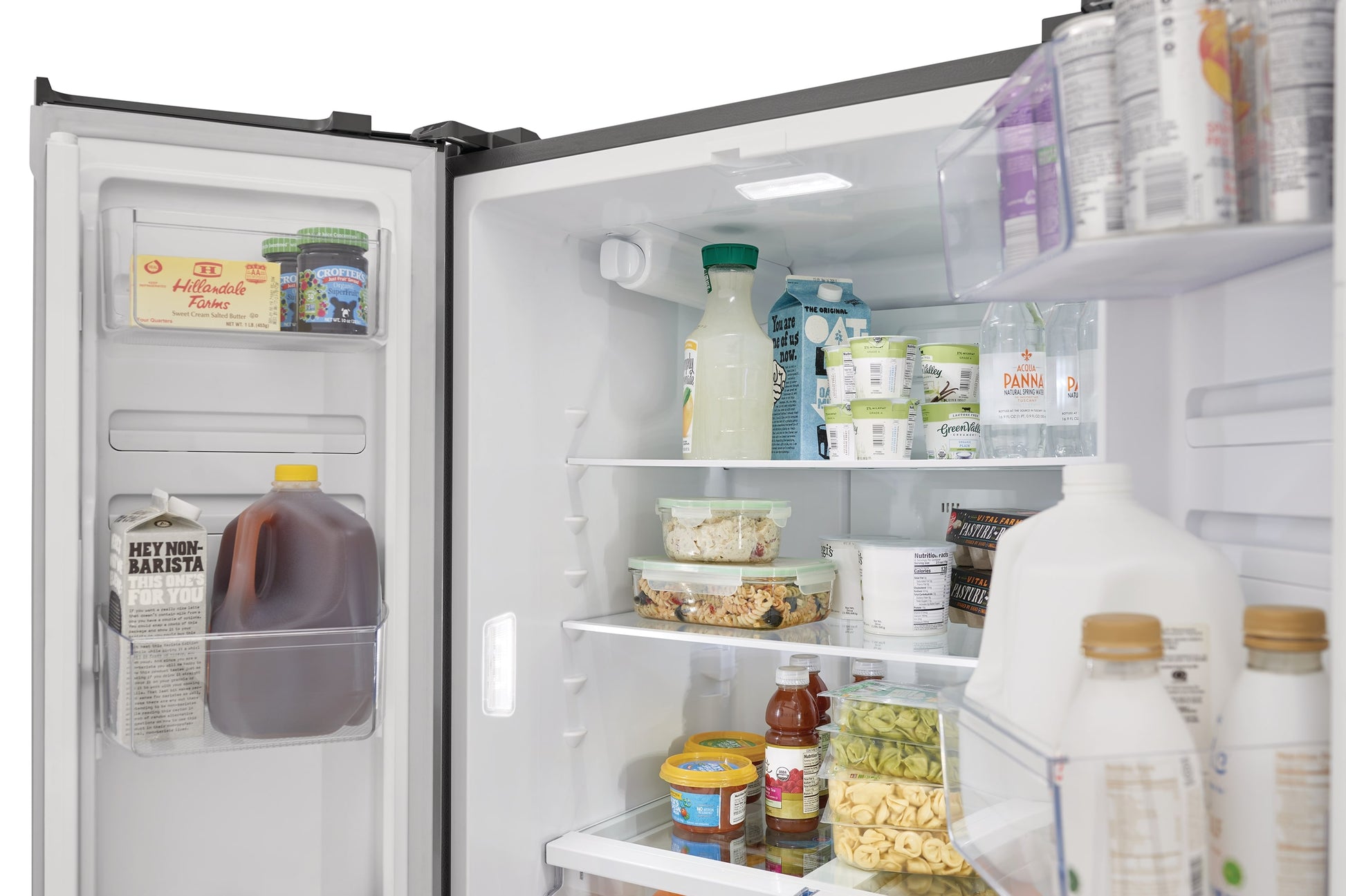 Frigidaire Counter-Depth 17.6-cu ft 3 -Door 31-in Wide with Ice Maker ( Fingerprint-Resistant Stainless Look ) ENERGY STAR Certified