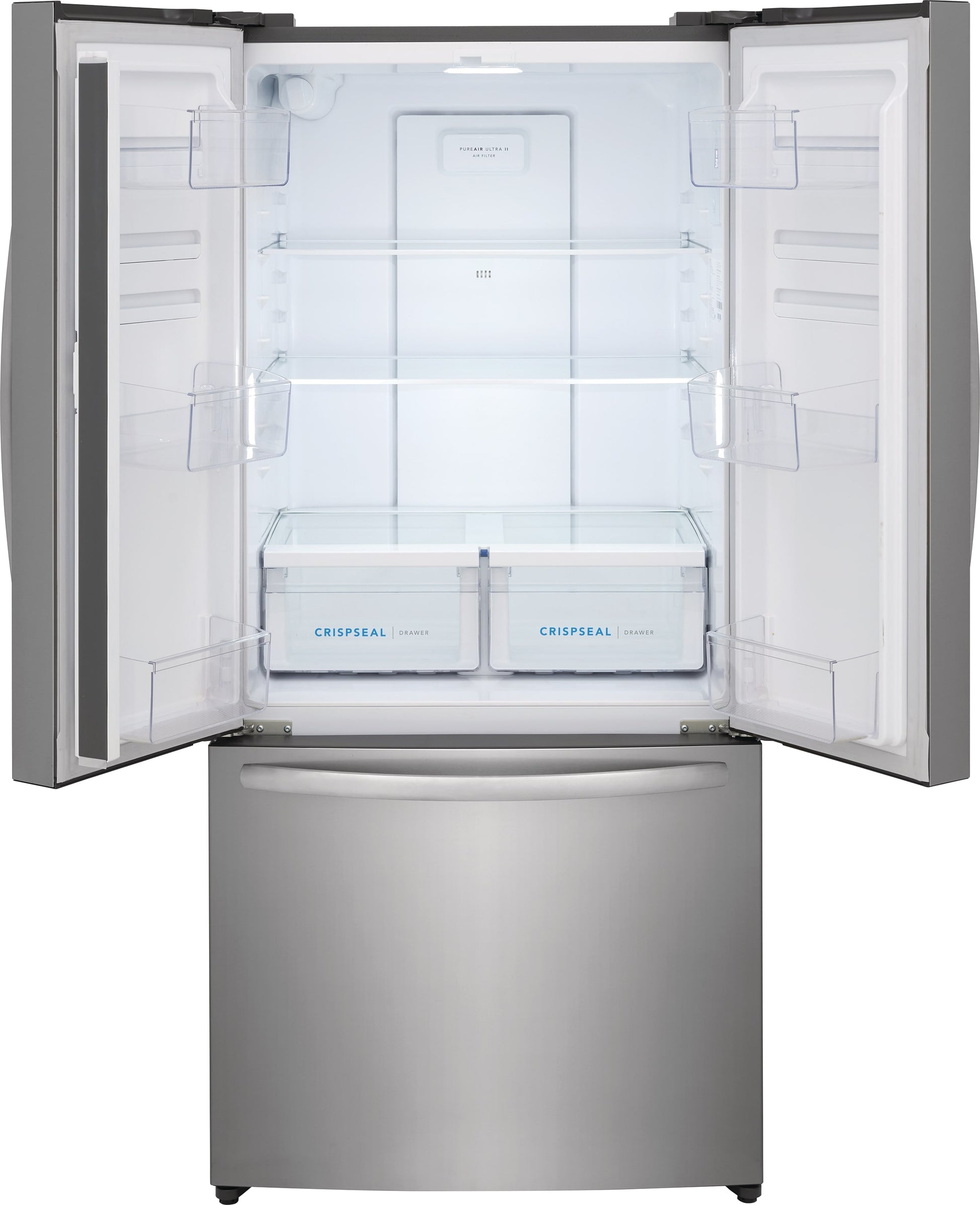 Frigidaire Counter-Depth 17.6-cu ft 3 -Door 31-in Wide with Ice Maker ( Fingerprint-Resistant Stainless Look ) ENERGY STAR Certified