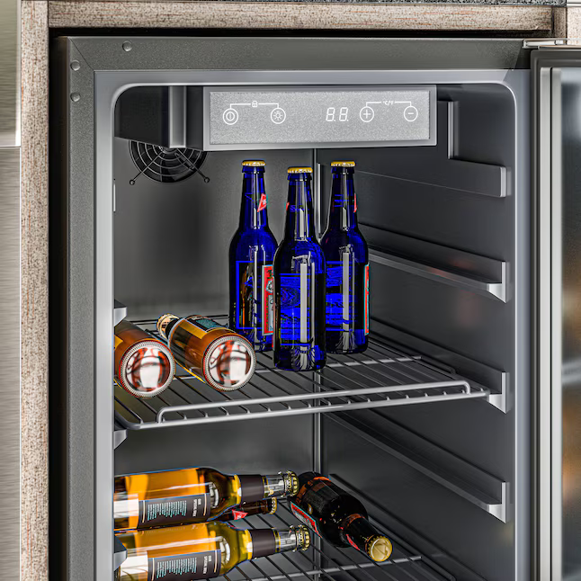 Alpine Reserve 23.62-in W x 14.88-in D x 34.06-in H Modular Outdoor Kitchen Refrigerator, BC-90  #4082869 *JR2509, Retail: $799.00, FINAL PRICE: $379.99 + TAX