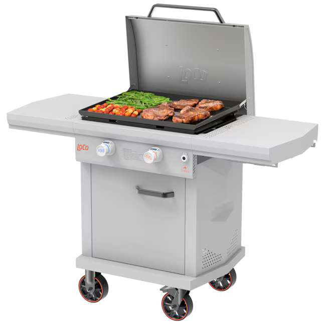 LoCo COOKERS Griddle 26" Chalk 2-Burner Liquid Propane Gas Grill, LCG2ST2C26  4912182  *JR2407, MSRP: $599, Clearance Price: $299.99 +Tax [FB150] [FBM-306]