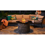 Alpine Reserve Stacked Stone Fire Table 36.20-in W 50000 Maximum BTUs Composite Round Liquid Propane Fire Pit, (FB039) 52052 #2592445  *JR2512, Retail: $499.00, FINAL PRICE: $249.99 + TAX