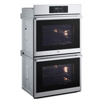 LG STUDIO InstaView 30-in Smart Compatible Double Electric Wall Oven with Air Fry Self-cleaning (PrintProof Stainless Steel), WDES9428F *HD2510, Retail: $4,599.00, FINAL PRICE: $2,199.99 + TAX