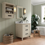 Alpine Reserve 22-in x 30-in Cerused Natural Oak Framed Bathroom Mirror, 1694MR-22-274, FINAL PRICE: $79.99 + Tax