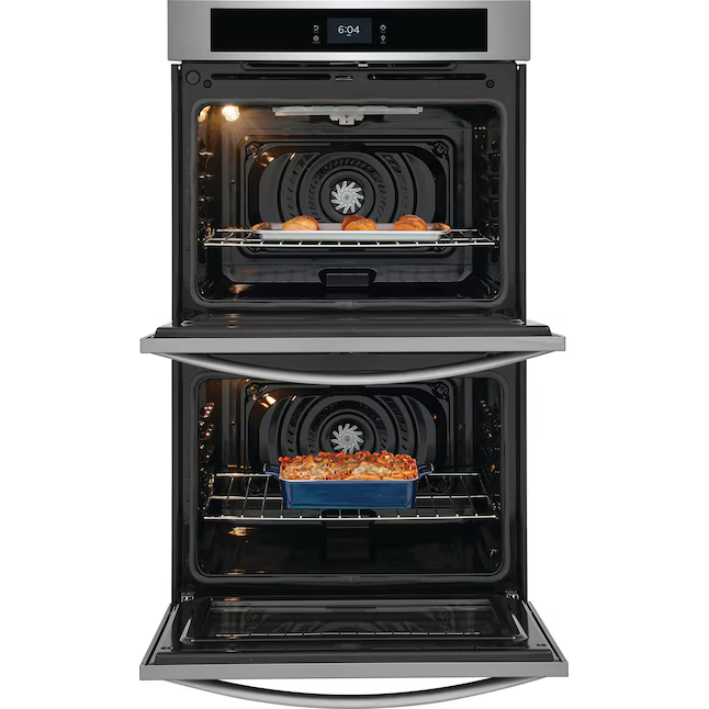 Frigidaire 30-in Double Electric Wall Oven with Self-cleaning (Fingerprint Resistant Stainless Steel), FCWD302LAF/A *HD2510, Retail: $2,799.00, FINAL PRICE: $1,299.99 + TAX