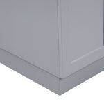 Style Selections 21.4-in x 24.1-in 1 -Basin Light Gray Freestanding Utility tub with Cabinet with Drain with Faucet