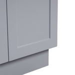 Style Selections 21.4-in x 24.1-in 1 -Basin Light Gray Freestanding Utility tub with Cabinet with Drain with Faucet