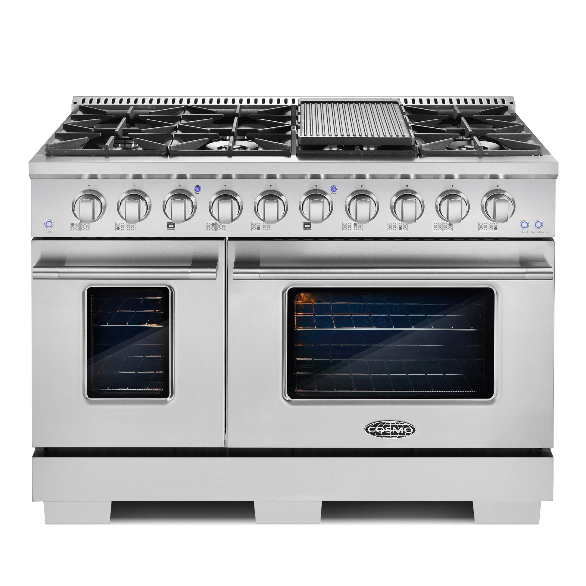 Cosmo Convection Oven Freestanding Double Oven Gas Range ( Stainless Steel )