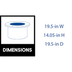 CRAFTSMAN Smokeless 19.5-in W Stainless Steel Stainless steel Wood-Burning Fire Pit, CMXBHBB17004 *HD2507, Retail: $269.00, FINAL PRICE: $159.99 + TAX