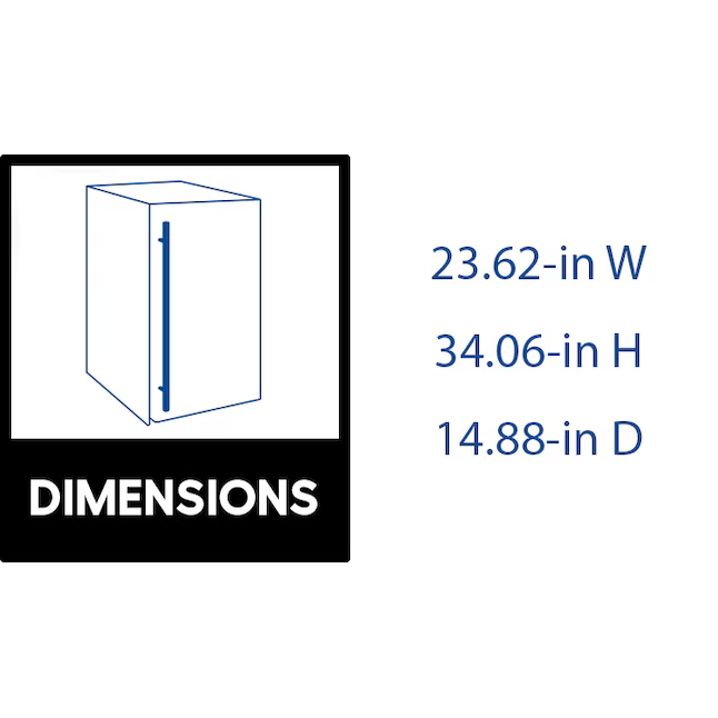 Alpine Reserve 23.62-in W x 14.88-in D x 34.06-in H Modular Outdoor Kitchen Refrigerator, BC-90  #4082869 *JR2509, Retail: $799.00, FINAL PRICE: $379.99 + TAX