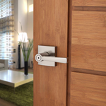 Baldwin Prestige Spyglass Satin nickel Interior or Bed/Bath Privacy Door Handle