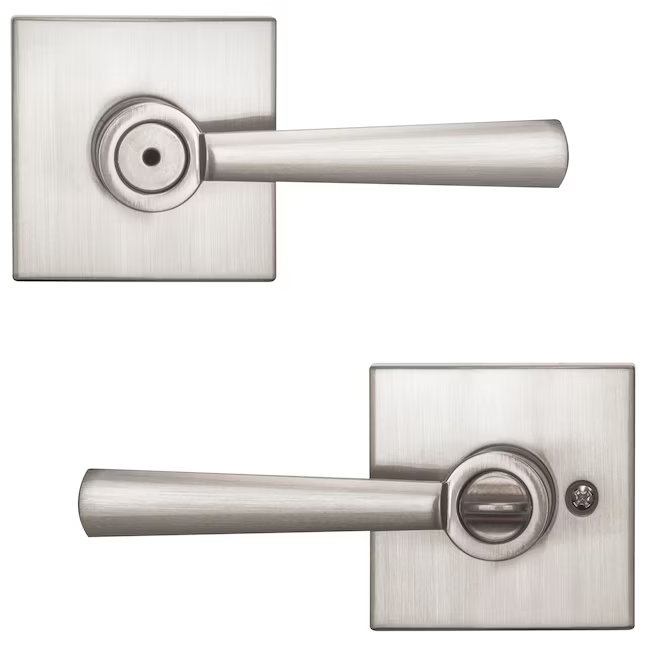 Baldwin Prestige Spyglass Satin nickel Interior or Bed/Bath Privacy Door Handle