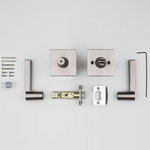 Baldwin Prestige Spyglass Satin nickel Interior or Bed/Bath Privacy Door Handle