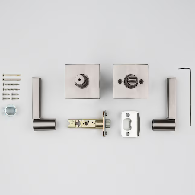 Baldwin Prestige Spyglass Satin nickel Interior or Bed/Bath Privacy Door Handle