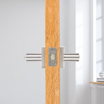 Baldwin Prestige Spyglass Satin nickel Interior or Bed/Bath Privacy Door Handle