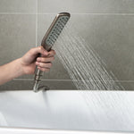 Woodbridge Derby Brushed Nickel 1-handle Freestanding High-arc Bathtub Faucet with Hand Shower