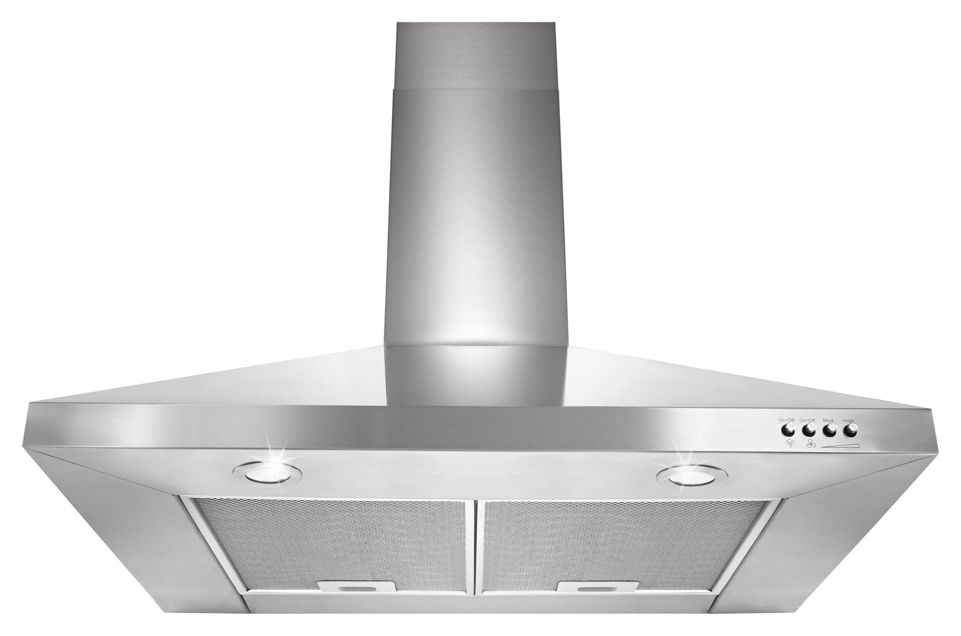 Whirlpool 30 inch Convertible 400.0-CFM Recirculating Stainless Steel Wall-Mounted Range Hood