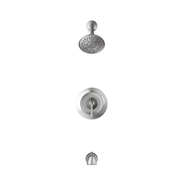 Alpine Reserve Mullen Brushed Nickel 1-handle 6.0-in Round Bathtub and Shower Faucet with Valve (Multi-function), 873X-7104 #2517121 *JR2511, Retail: $139.00, FINAL PRICE: $89.99 + TAX