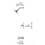 Alpine Reserve Mullen Brushed Nickel 1-handle 6.0-in Round Bathtub and Shower Faucet with Valve (Multi-function), 873X-7104 #2517121 *JR2511, Retail: $139.00, FINAL PRICE: $89.99 + TAX