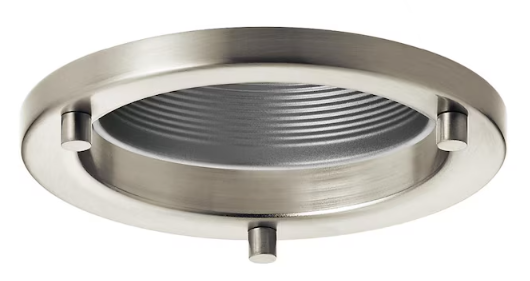 Kichler Marita Brushed Nickel and Silver Baffle Recessed Light Trim (Fits Housing Diameter: 4-in), 855666