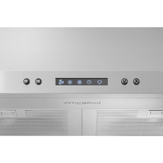 Whirlpool 30-in Convertible 400-CFM Fingerprint-Resistant Stainless Steel Wall-Mounted Range Hood with Charcoal Filter, WVW93UC0LZ, Retail: $899.00, FINAL PRICE: $399.99 + TAX