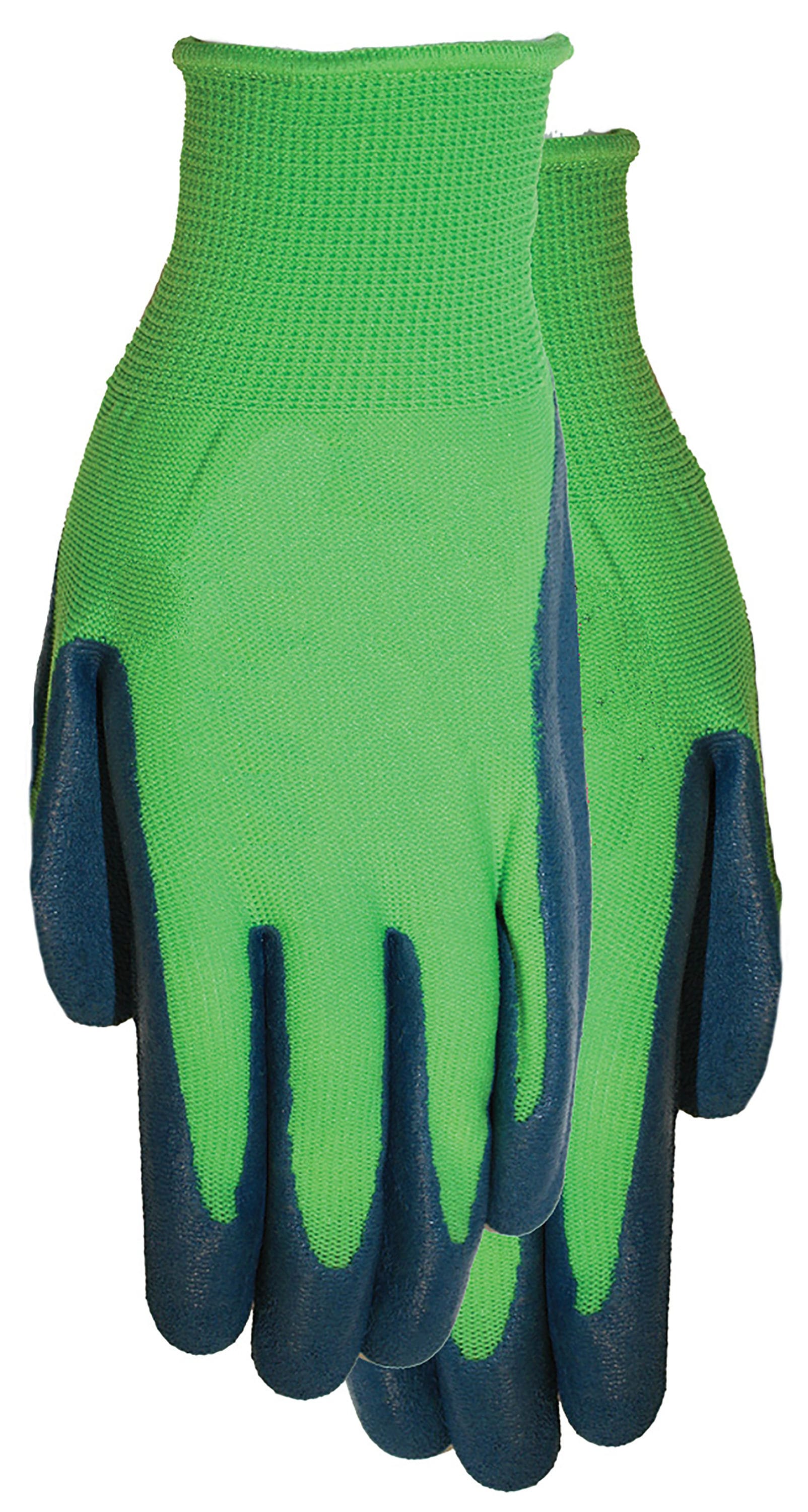 MidWest Quality Gloves, Inc. X-small Blue Latex dipped Latex Gardening Gloves 1 -Pairs