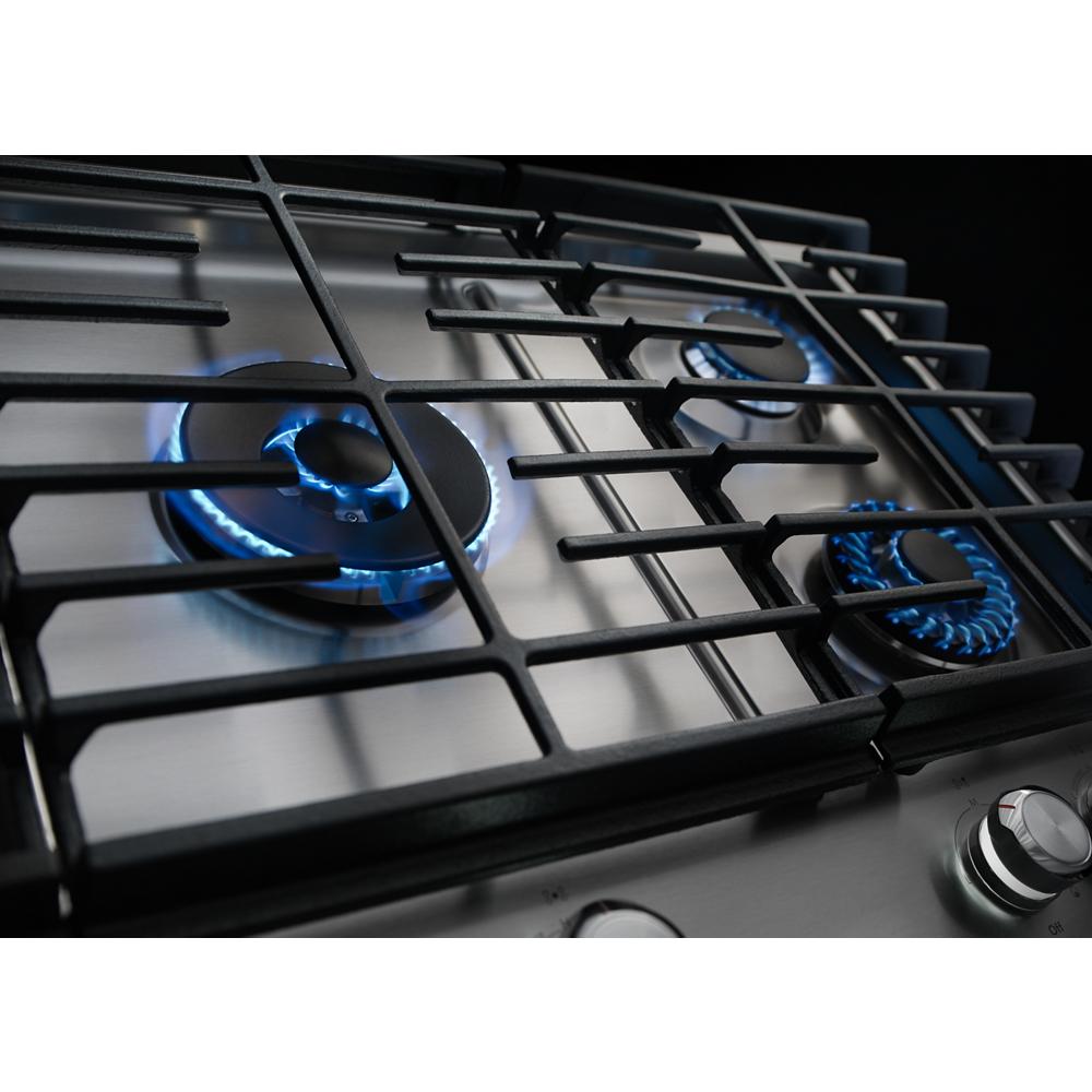 KitchenAid 36-in 5 burners Stainless steel Gas Cooktop (Griddle Included)