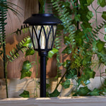 Portfolio 4 -Pack 5 -Lumens Black Solar LED Outdoor Path Light Kit ( 3000-K ), RETAIL: $17.98, FINAL PRICE: $9.99 + TAX