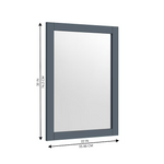 Alpine Reserve Brookview 22-in x 30-in Slate Blue Framed Bathroom Mirror, 1789MR-22-310, FINAL PRICE: $39.99 + Tax