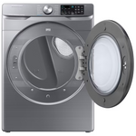 Samsung 7.5 cu. ft. Smart Electric Stackable Vented Dryer with Steam Sanitize+ in Platinum, DVE45B6300P/A3, Retail: $1,149.00, Final Price: $549.99 + Tax