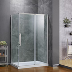 OVE Decors Venice Side Panel Satin Nickel 29-3/8-in x 74-in Frameless Fixed Shower Door OVE, 1238011 VENICE-32SPSN *HD24,  MSRP: $434.00,  Final Price: $ 249.99 +Tax
