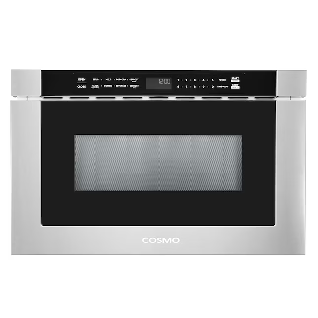 Cosmo 23.87-in 1.2-cu ft 1000-Watt Microwave Drawer (Stainless Steel), COS-12MWDSS-NH *JR2511, Retail: $1,449.99, FINAL PRICE: $699.99 + TAX