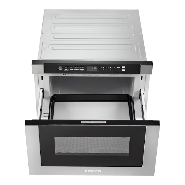 Cosmo 23.87-in 1.2-cu ft 1000-Watt Microwave Drawer (Stainless Steel), COS-12MWDSS-NH *JR2511, Retail: $1,449.99, FINAL PRICE: $699.99 + TAX