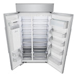 LG STUDIO 25.6-cu ft Counter-Depth 42.0-in Wide Side-by-Side Refrigerator Built-In Smart Compatible with Ice Maker ,Water and Ice Dispenser ( Stainless Steel )