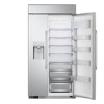 LG STUDIO 25.6-cu ft Counter-Depth 42.0-in Wide Side-by-Side Refrigerator Built-In Smart Compatible with Ice Maker ,Water and Ice Dispenser ( Stainless Steel )