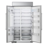 LG STUDIO 25.6-cu ft Counter-Depth 42.0-in Wide Side-by-Side Refrigerator Built-In Smart Compatible with Ice Maker ,Water and Ice Dispenser ( Stainless Steel )