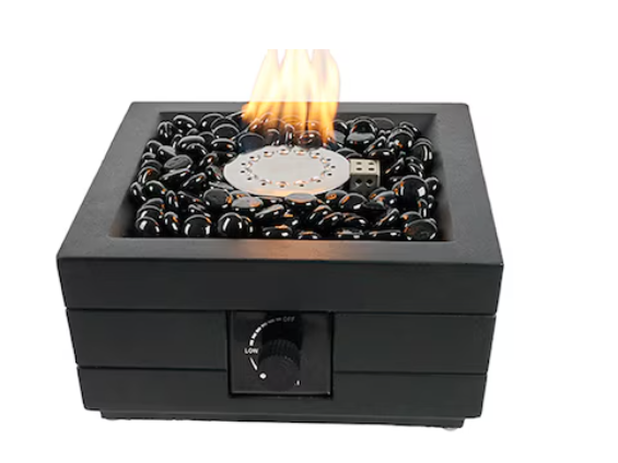 Alpine Reserve 10-in W 10000 Maximum BTUs Steel Square Portable Liquid propane Fire pit