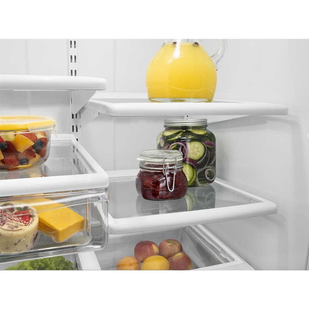 Whirlpool 18.7-cu ft Standard-Depth 30-in Wide Bottom-Freezer Refrigerator with Ice Maker ( Stainless steel ) ENERGY STAR Certified