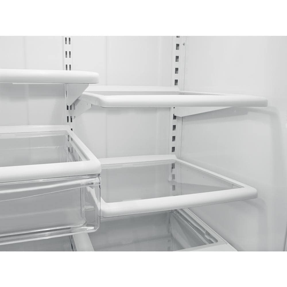 Whirlpool 18.7-cu ft Standard-Depth 30-in Wide Bottom-Freezer Refrigerator with Ice Maker ( Stainless steel ) ENERGY STAR Certified