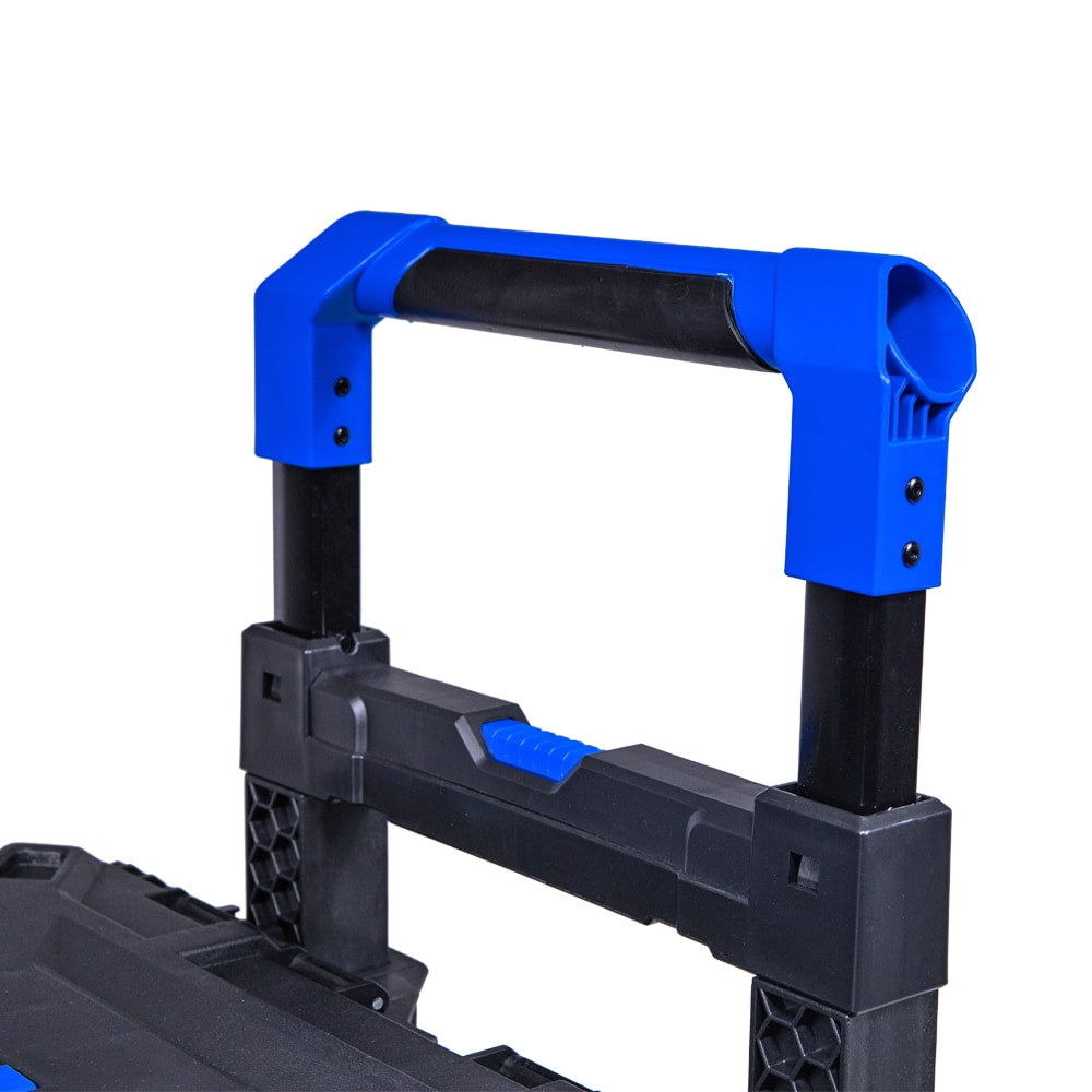 Kobalt CASESTACK 21.5-in W x 26.7-in H x 17.2-in D Black Plastic Rolling Tool Box [FBM-100]