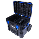 Kobalt CASESTACK 21.5-in W x 26.7-in H x 17.2-in D Black Plastic Rolling Tool Box