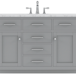 Grove Collection 48-Inch Single Sink Shaker Vanity in Gray with Quartz Countertop, ** NO BACKSPLASH ** SK48GWQ, FINAL PRICE: $699.99 + TAX [FBM-341]